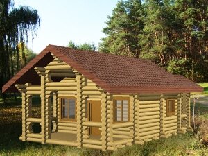 Деревянные бани площадью свыше 50м2